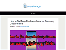 Tablet Screenshot of droidways.com